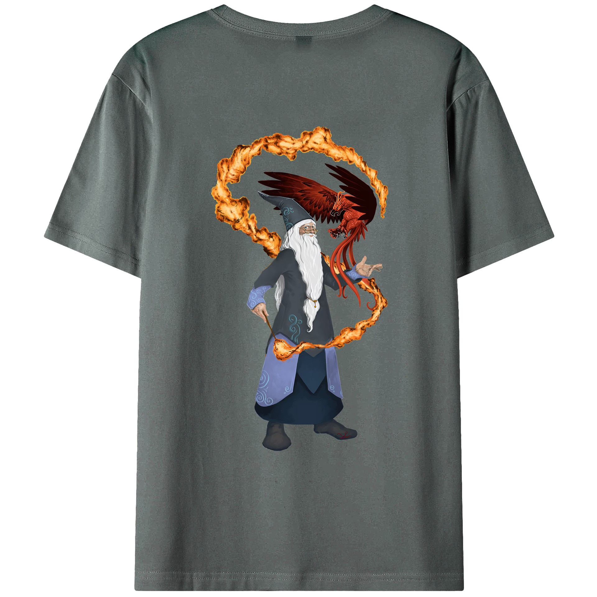 （画像用） Harry Potter ハリー・ポッターシリーズ 綿100％ メンズ半袖Tシャツ（バックプリント） 通気性